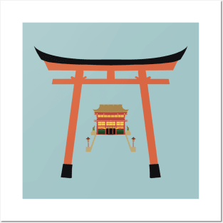 Japanese shrine Posters and Art